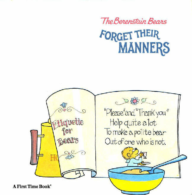 72本贝贝熊早教英文绘本之Berenstain_Bears_Forget_Their_Manners.pdf,第2页预览