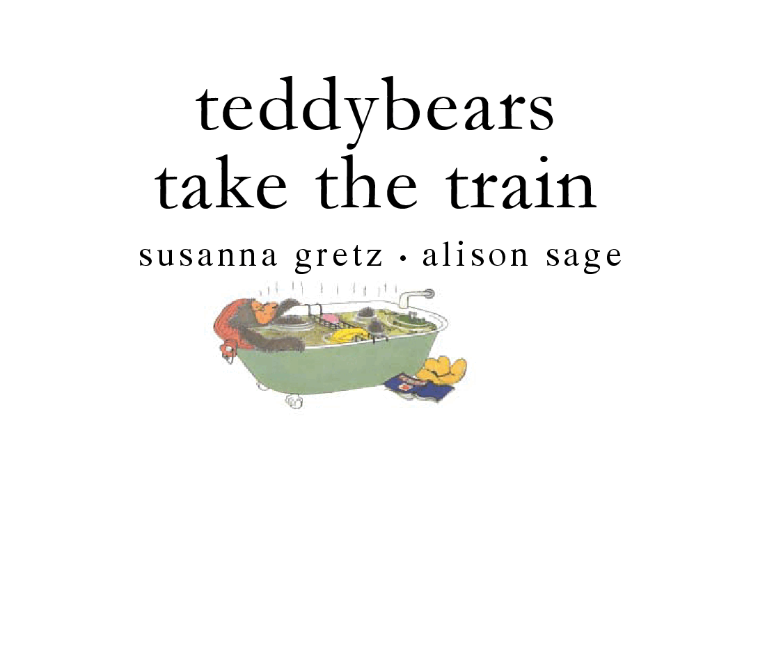 高清彩绘英文原版绘本Teddybears Take  the Train.pdf，第3页预览