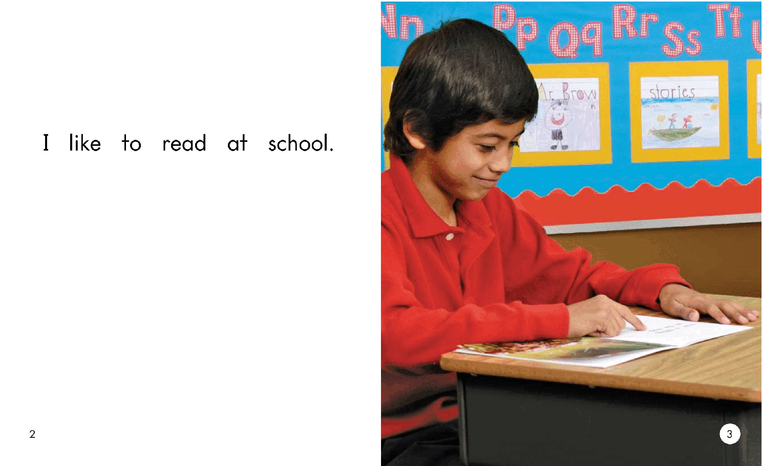 英国海尼曼GK级英语启蒙绘本048AtSchool.pdf,第4页预览