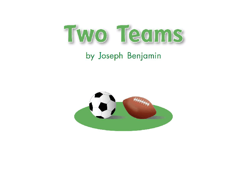 英国海尼曼G1级英语启蒙绘本102 Two Teams.pdf,第3页预览