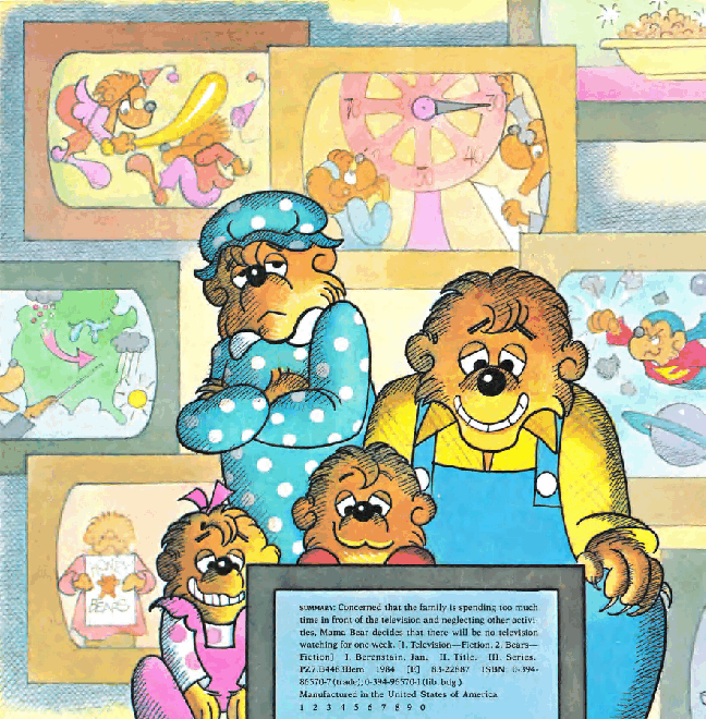 72本贝贝熊早教英文绘本之Berenstain_Bears_and_Too_Much_TV.pdf,第3页预览