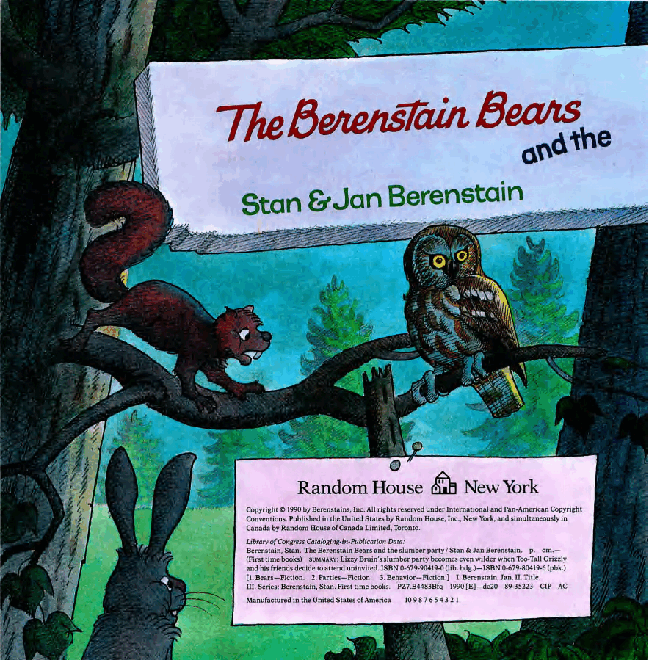 72本贝贝熊早教英文绘本之Berenstain_Bears_and_the_Slumber_Party.pdf,第3页预览