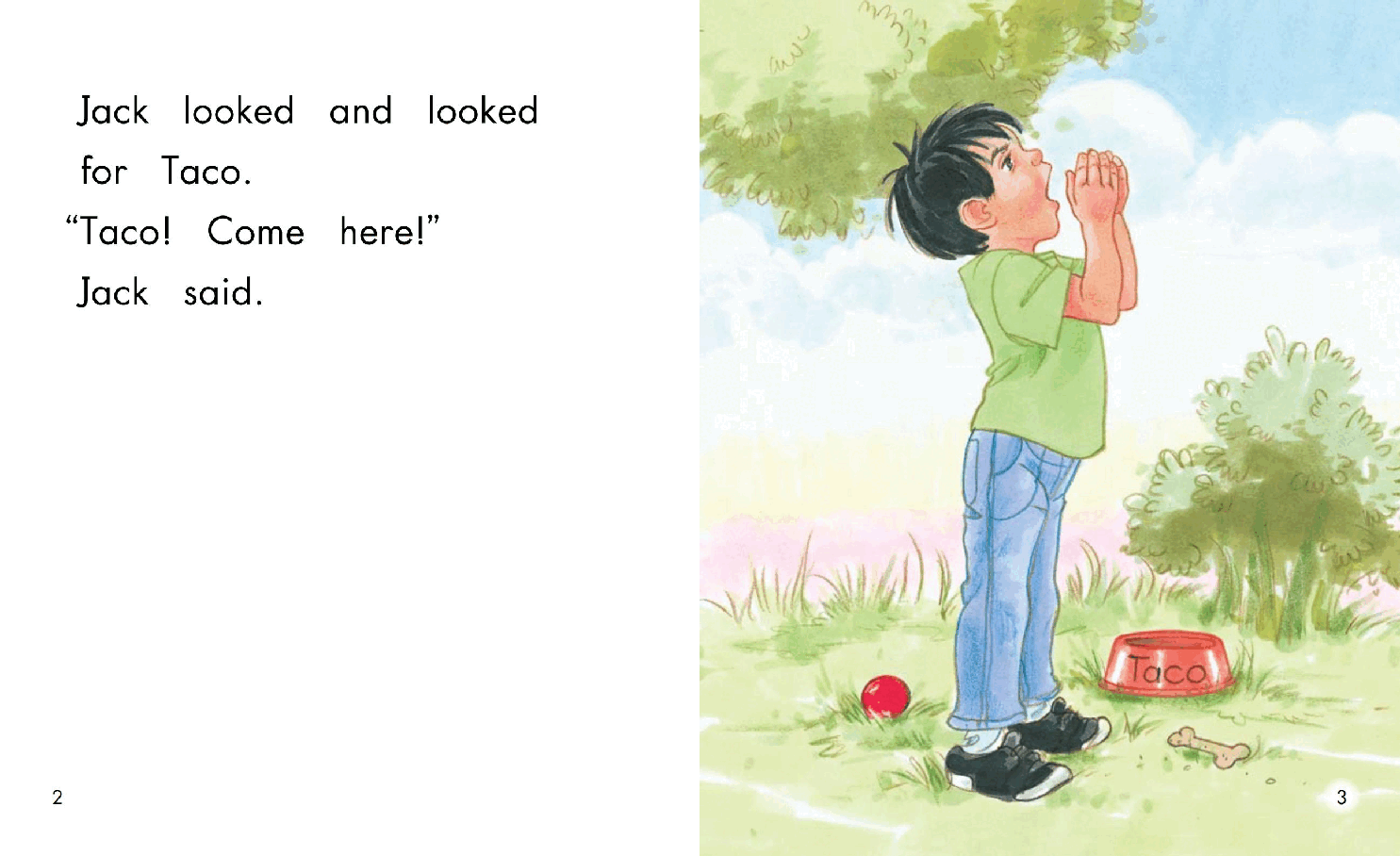 英国海尼曼G1级英语启蒙绘本33 Looking For Taco.pdf,第4页预览