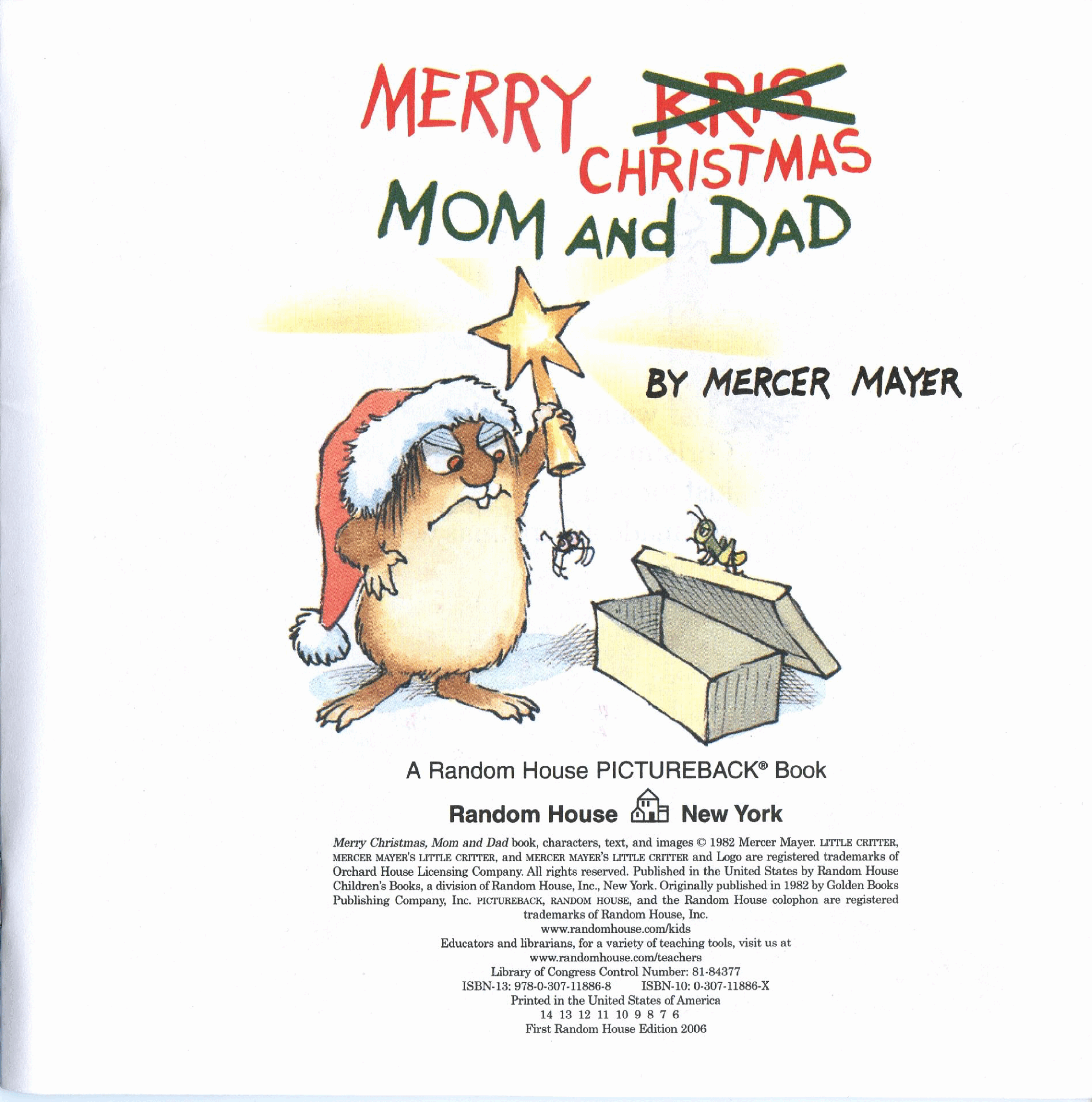 英语绘本小毛人Merry Christmas, Mom and Dad.pdf,第3页预览