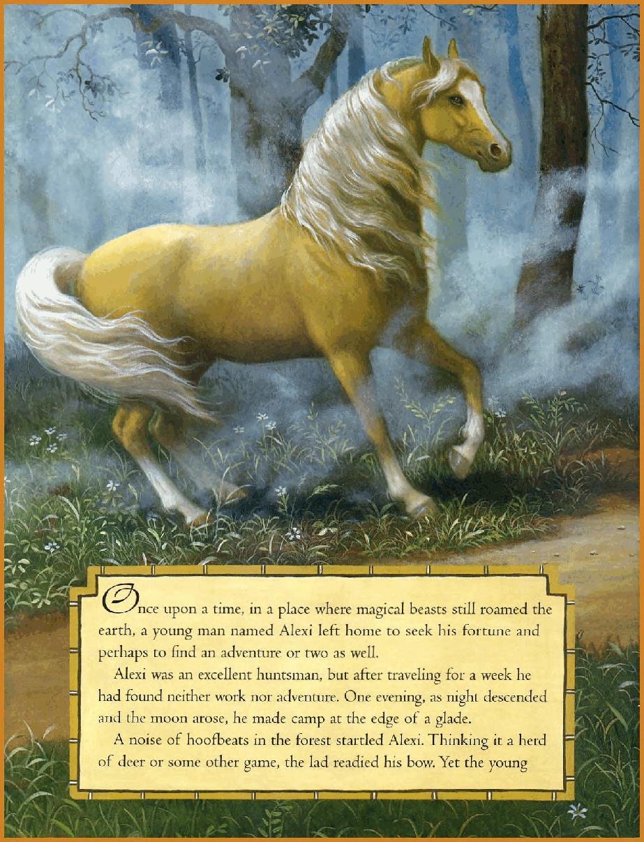 (6-7岁)国外早教机构推荐彩绘英文童书Golden Mare and firbird and ring.pdf,第4页预览