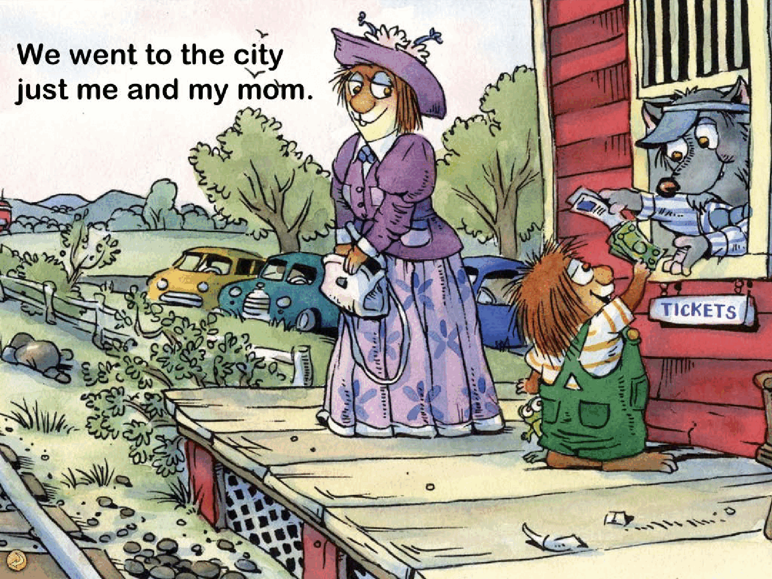英语绘本小毛人Just me and my Mum.pdf,第2页预览