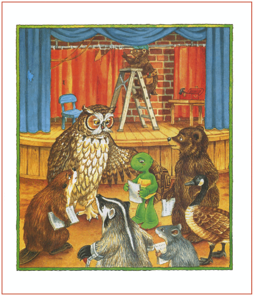 (4-5岁)国外早教机构推荐彩绘英文童书Franklin's School Play.pdf,第4页预览