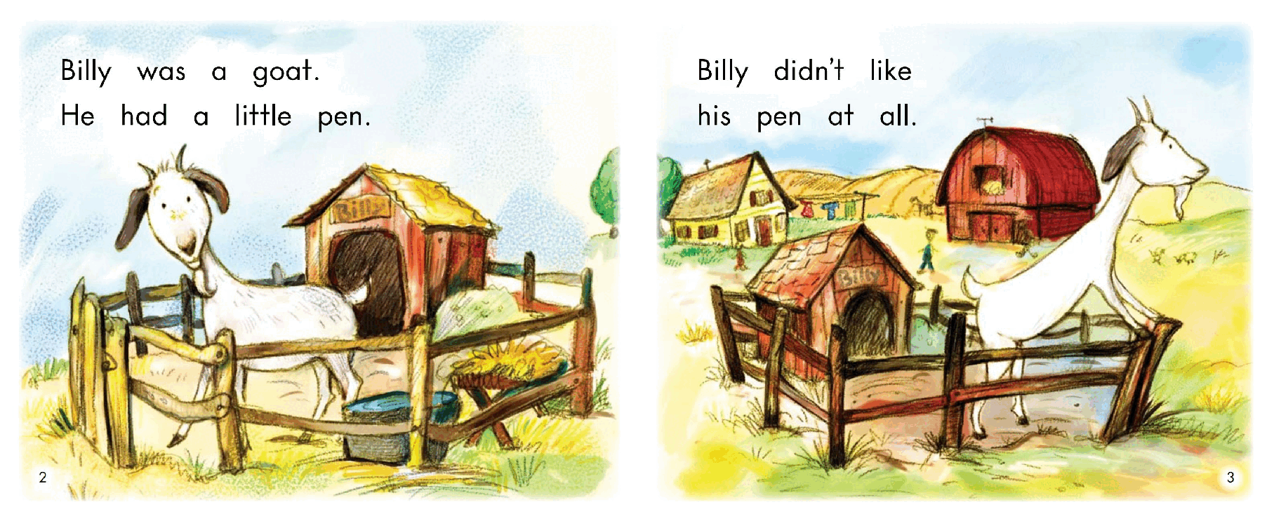 英国海尼曼G2级英语启蒙绘本34 Billy's Pen.pdf,第4页预览