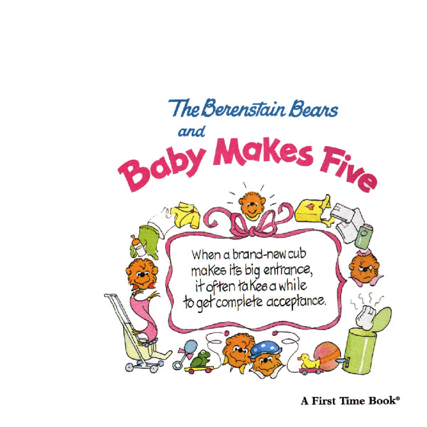 72本贝贝熊早教英文绘本之Berenstain_Bears_and_Baby_Makes_Five.pdf,第2页预览
