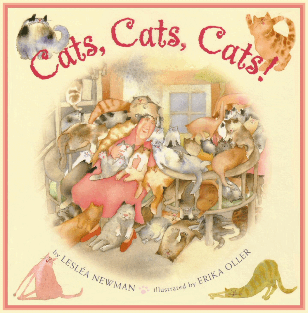 (4-5岁)国外早教机构推荐彩绘英文童书Cats Cats Cats.pdf,第1页预览