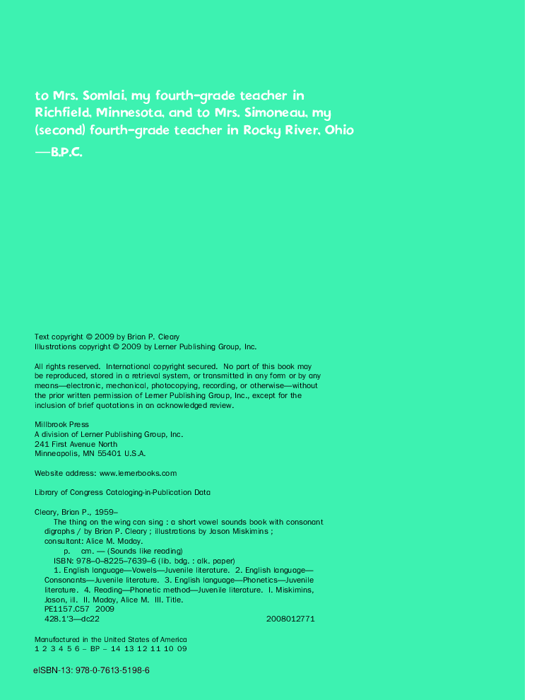 高清彩绘英文原版绘本The Thing on the Wing Can Sing.pdf,第4页预览