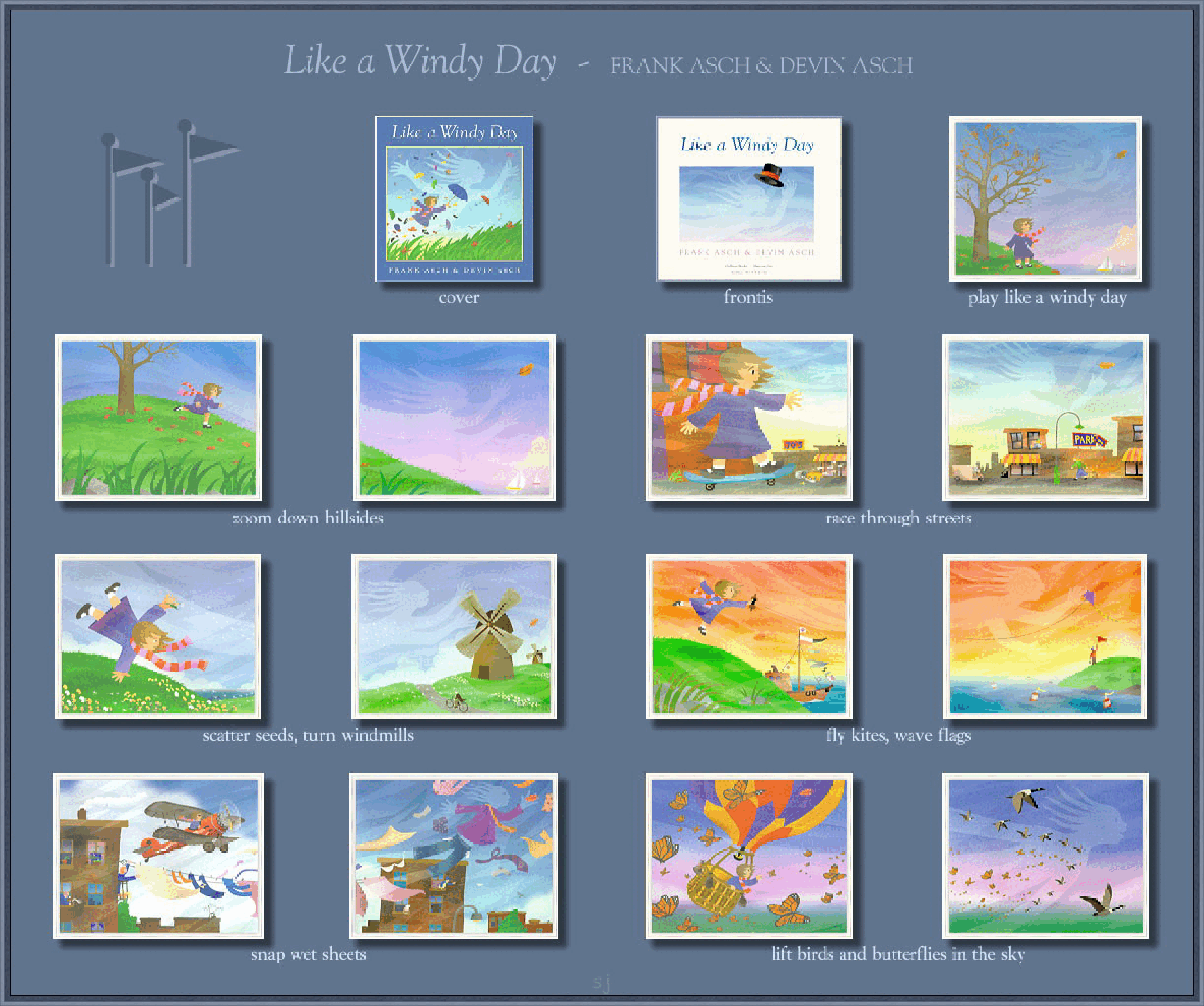 高清彩绘英文原版绘本Like a Windy Day.pdf,第1页预览