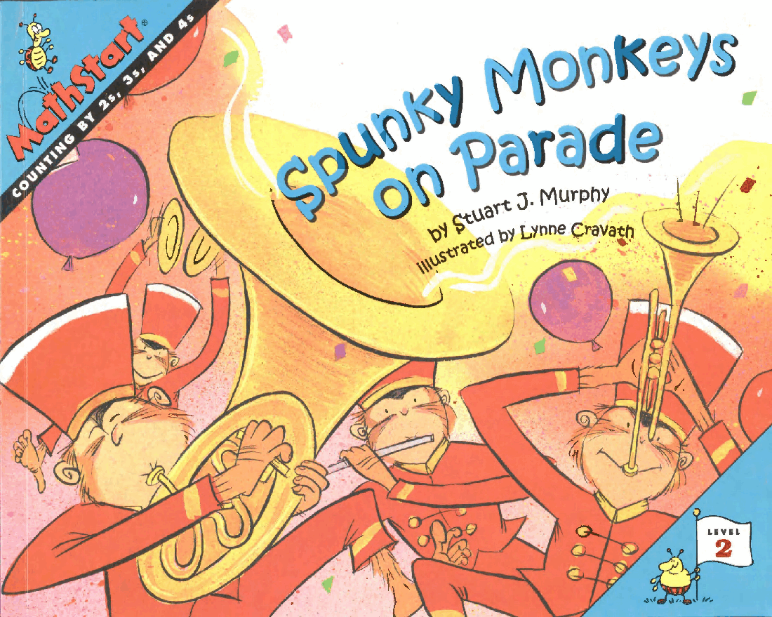 MathStart 低幼数学启蒙英文教材L2 18 Spunky Monkeys on Parade.pdf,第1页预览