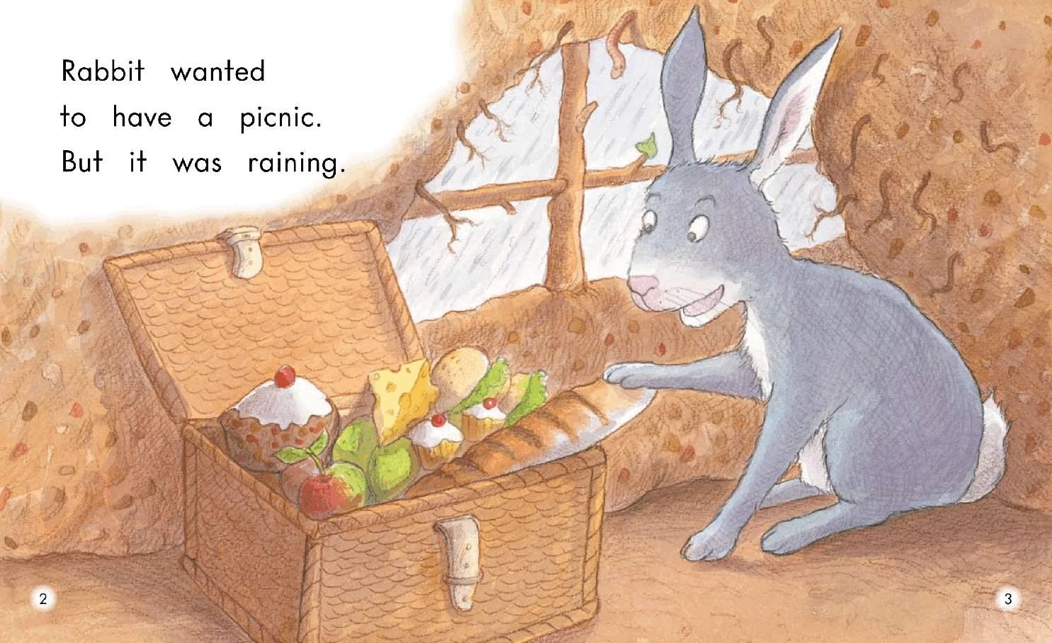 英国海尼曼G2级英语启蒙绘本15 A Picnic In The Rain.pdf,第4页预览