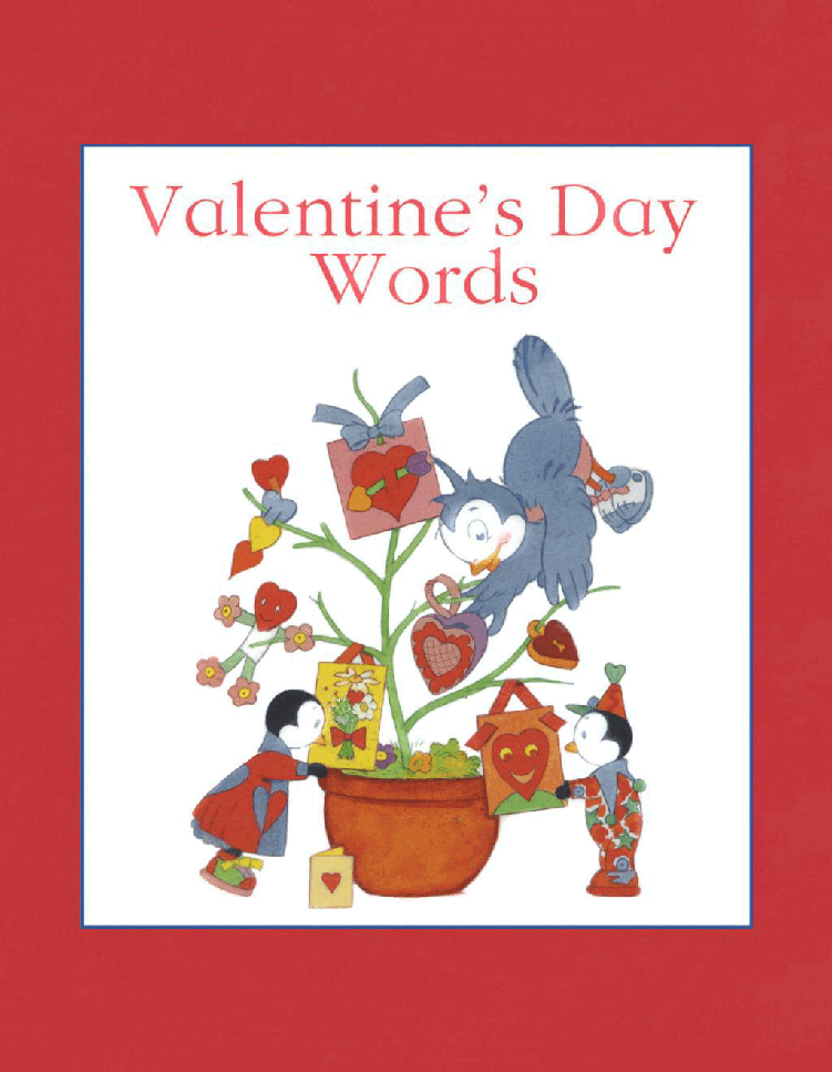 (8-10岁)国外早教机构推荐彩绘英文童书Valentine's Day Word.pdf,第1页预览