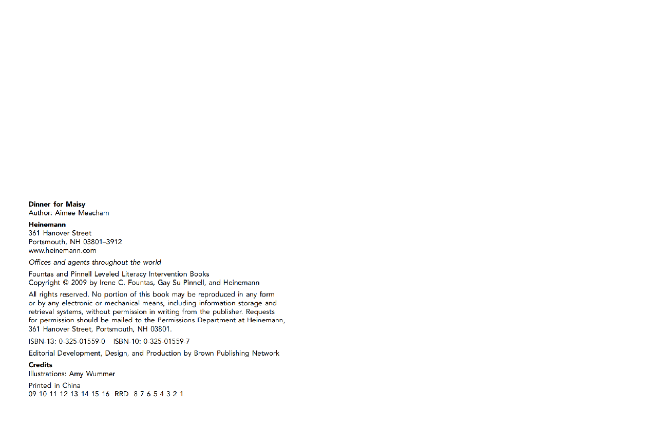 英国海尼曼G1级英语启蒙绘本85 Dinner For Maisy.pdf，第2页预览