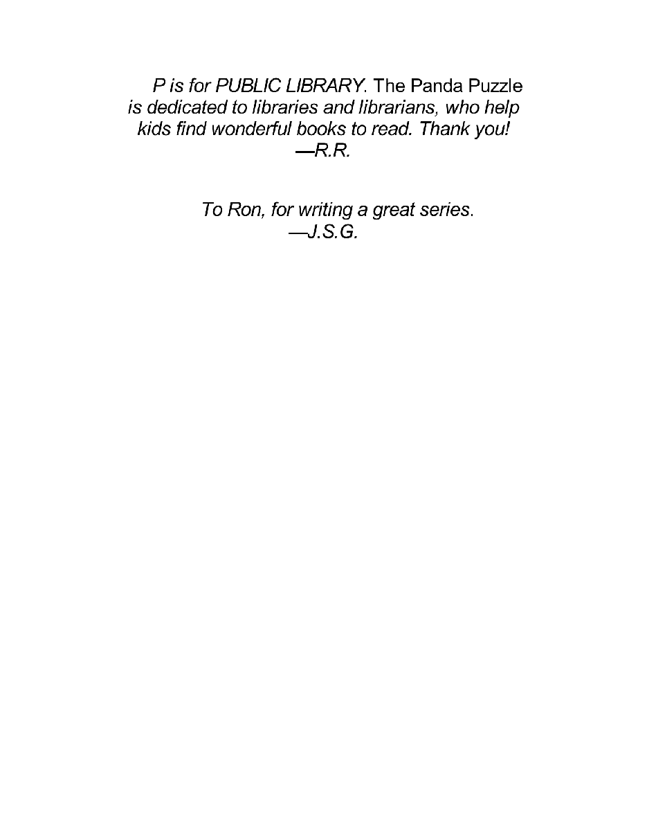 英语启蒙绘本A to Z Mysteries_ The Panda Puzzle.pdf,第4页预览