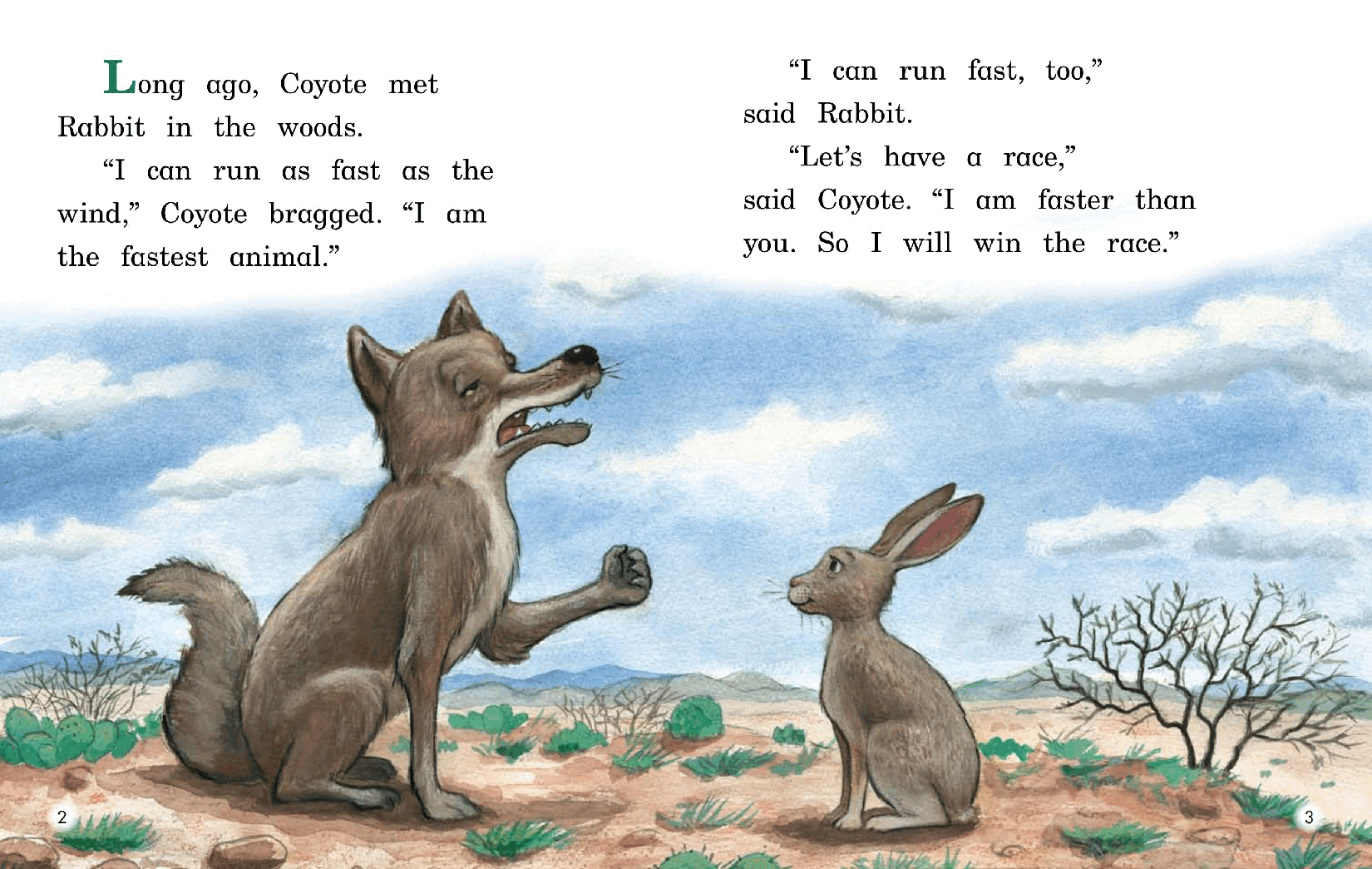 英国海尼曼G2级英语启蒙绘本57 The Coyote and the Rabbit.pdf,第4页预览