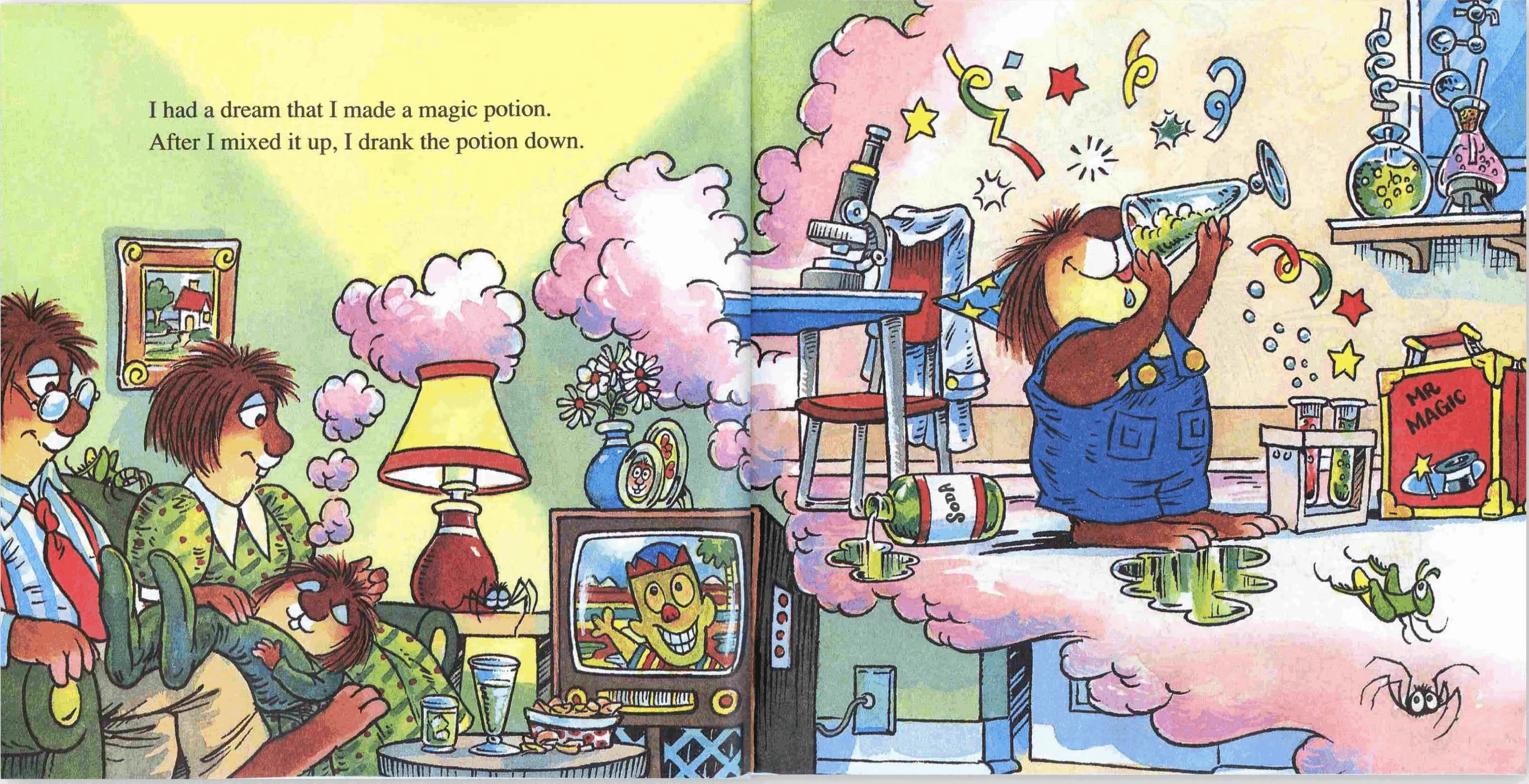 英语绘本小毛人What a Bad Dream.pdf,第3页预览