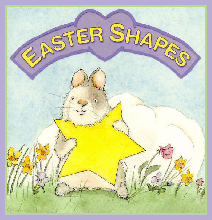 (0-3岁)国外早教机构推荐彩绘英文童书Easter Shapes.pdf,第1页预览