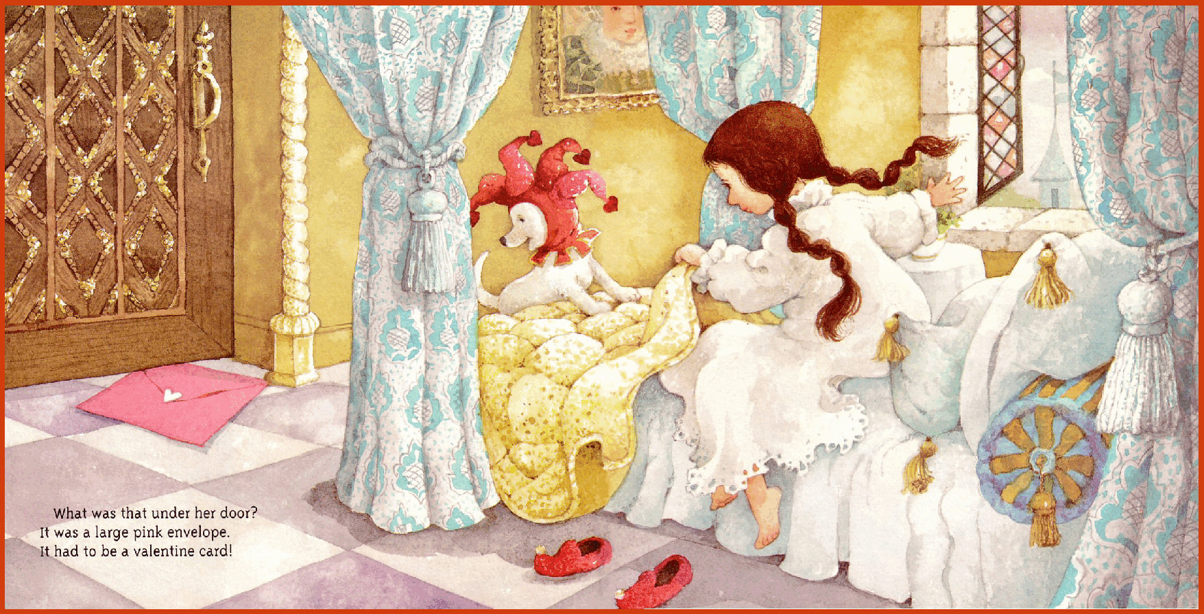 高清彩绘英文原版绘本The Secret Valentine.pdf，第4页预览
