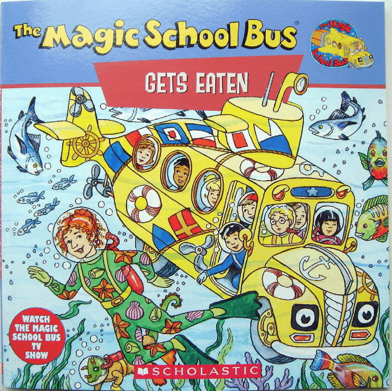 高清彩绘英文原版绘本The Magic Schoolbus - Get Eaten.pdf,第1页预览