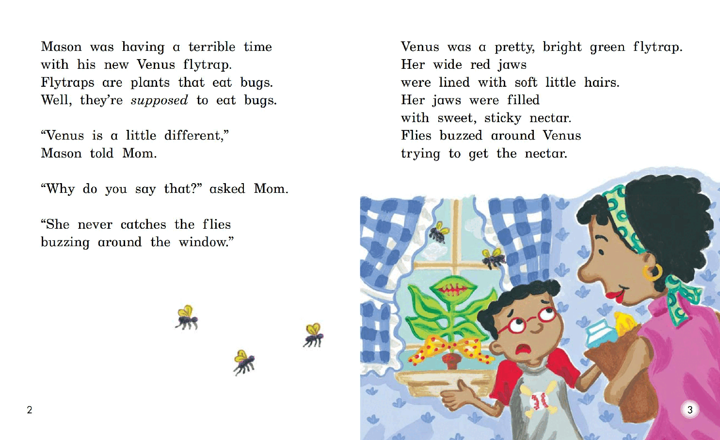 英国海尼曼G2级英语启蒙绘本105 Venus The Flytrap Who Wouldn't Eat Flies.pdf,第4页预览