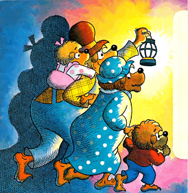 72本贝贝熊早教英文绘本之Berenstain_Bears_In_the_Dark.pdf，第3页预览