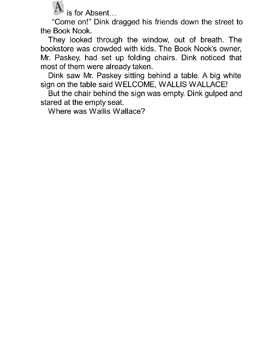 英语启蒙绘本A to Z Mysteries_ The Absent Author.pdf,第3页预览