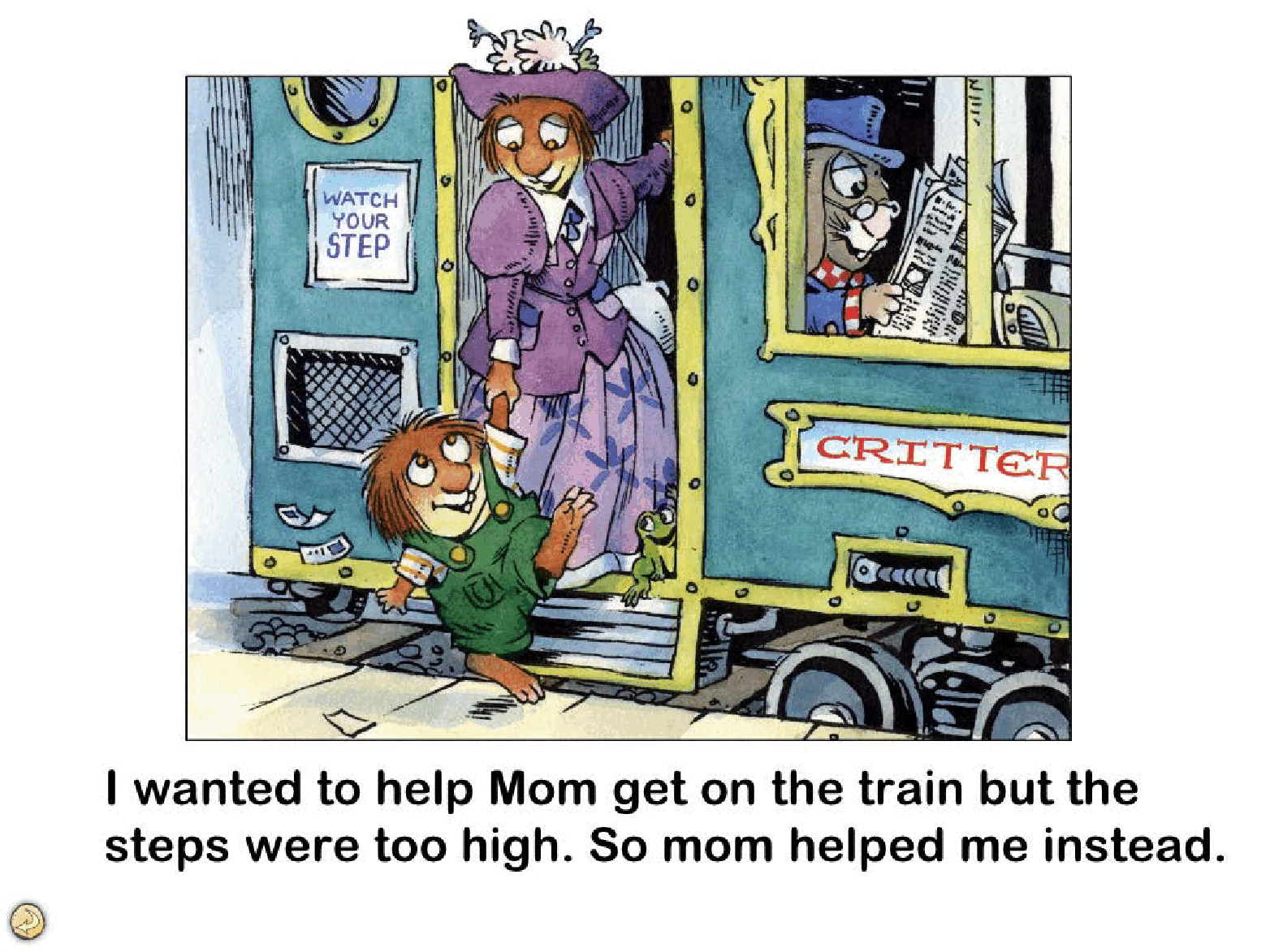 英语绘本小毛人Just me and my Mum.pdf,第4页预览