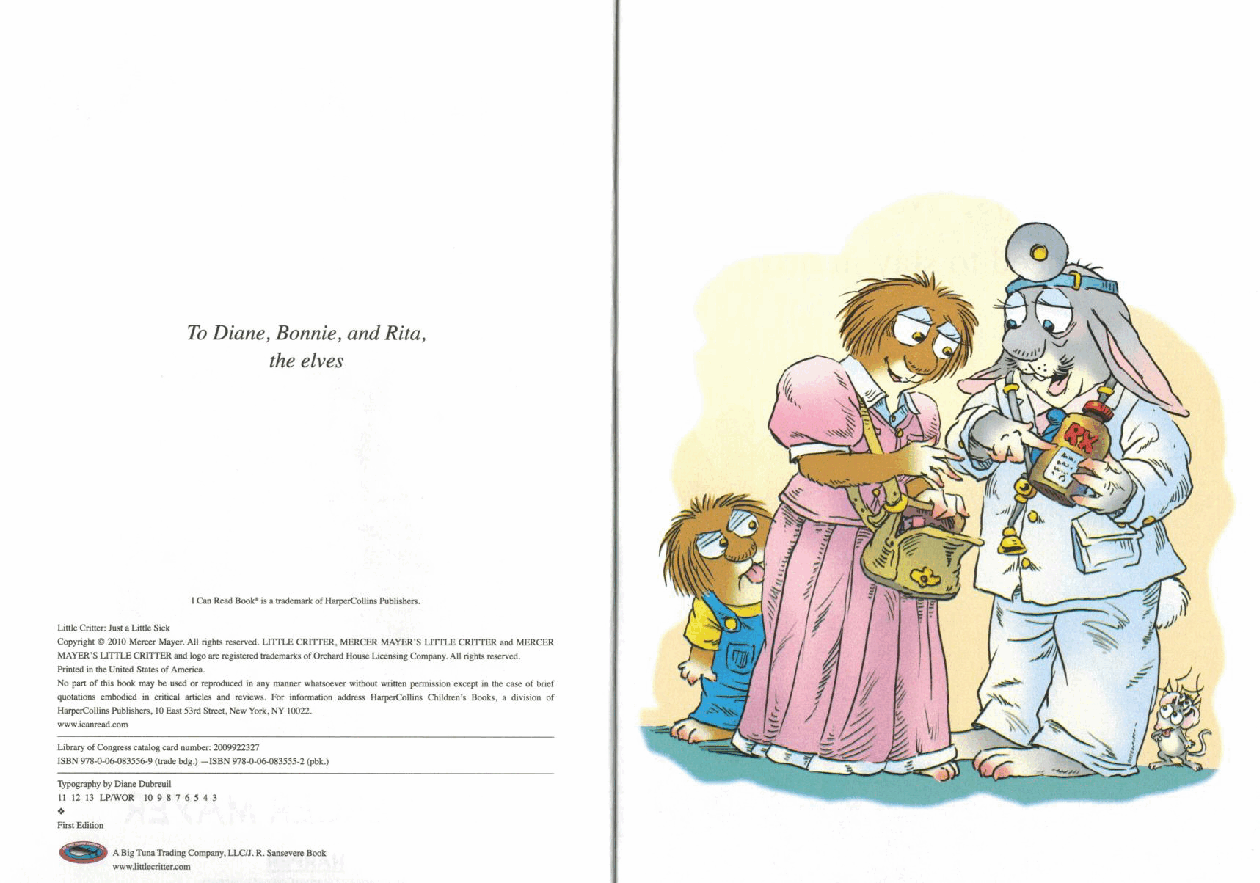 英语绘本小毛人Little Critter-Just A Little Sick.pdf,第4页预览