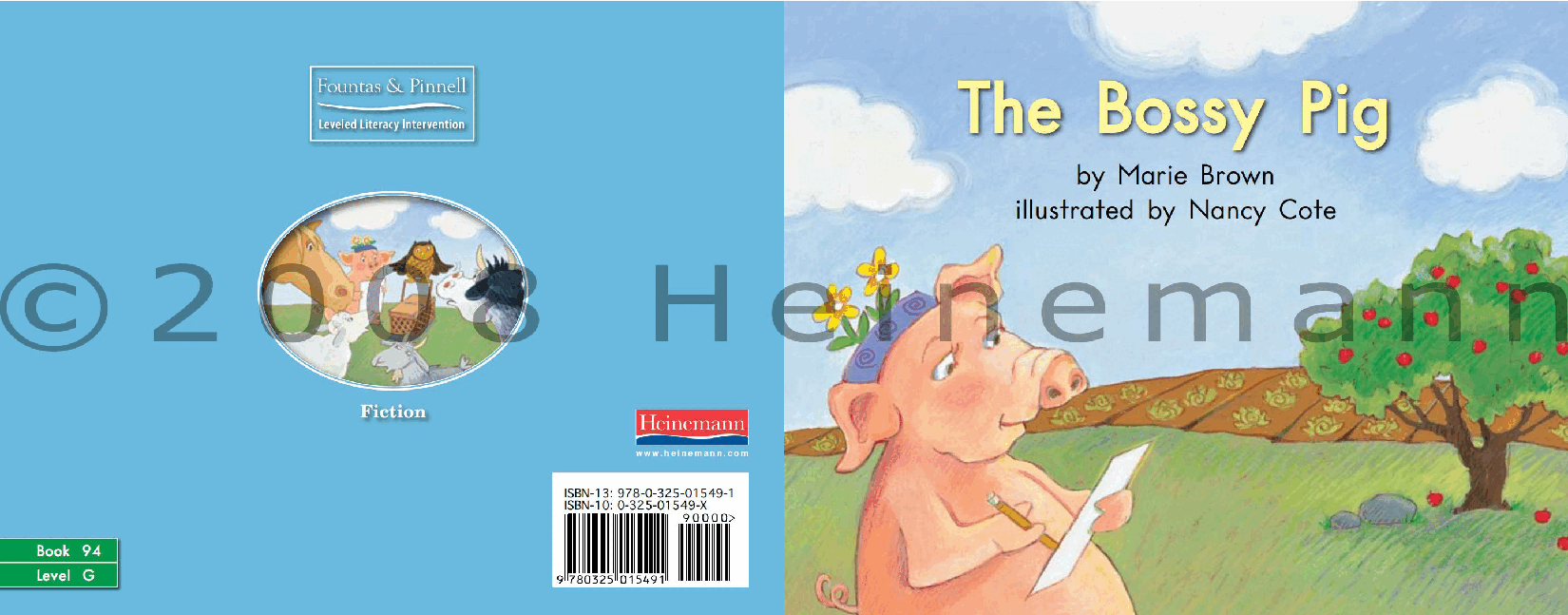 英国海尼曼G1级英语启蒙绘本94 The Bossy Pig.pdf，第1页预览