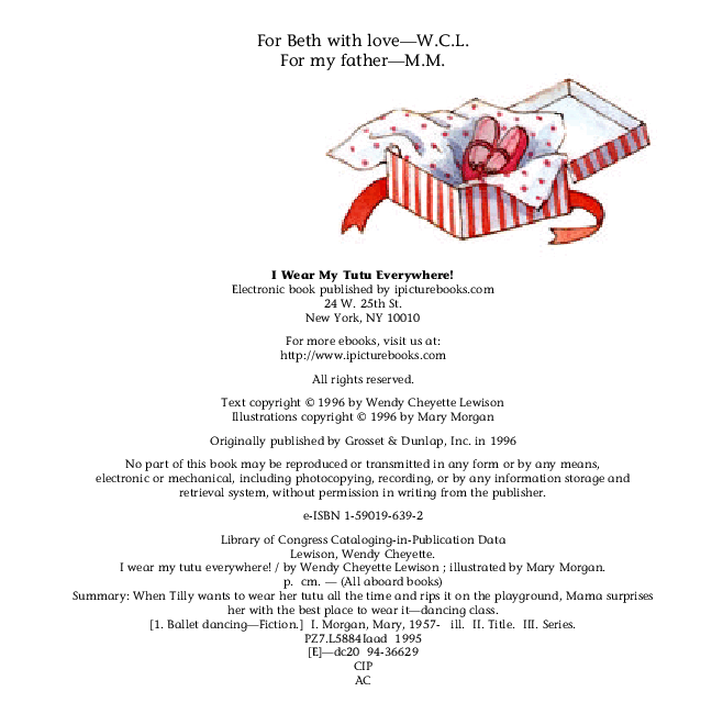 高清彩绘英文原版绘本I Wear my Tutu Everywhere.pdf,第4页预览
