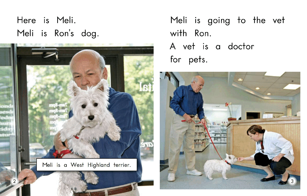 英国海尼曼G2级英语启蒙绘本25 Meli At The Vet.pdf,第4页预览