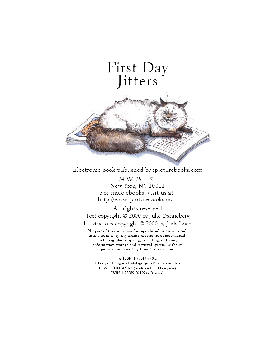 高清彩绘英文原版绘本First Day Jitters.pdf,第2页预览