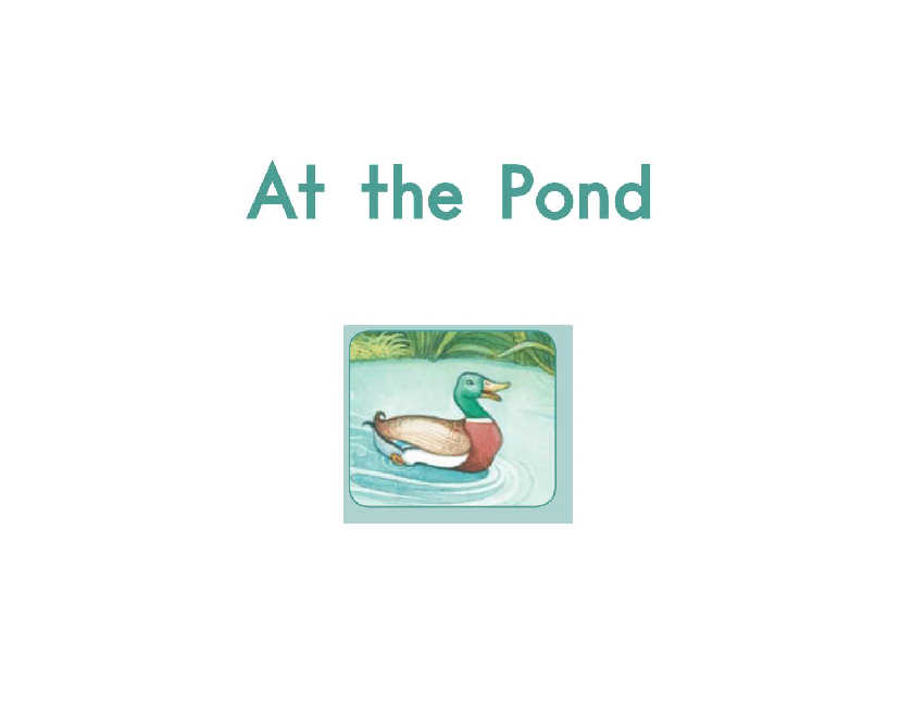 英国海尼曼GK级英语启蒙绘本060AtThePond.pdf,第3页预览
