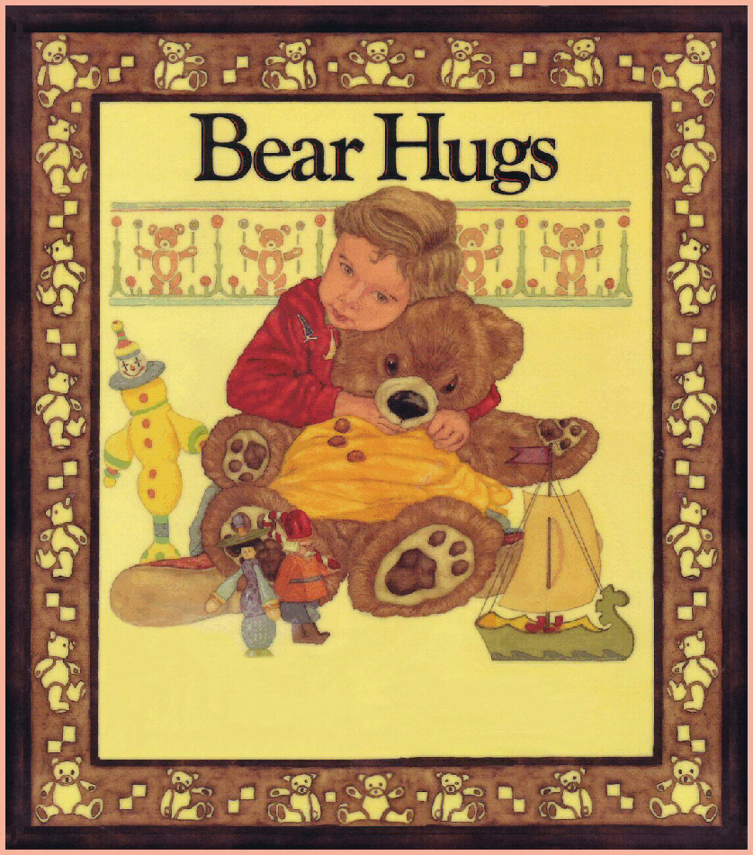 (0-3岁)国外早教机构推荐彩绘英文童书Bear Hugs.pdf,第1页预览