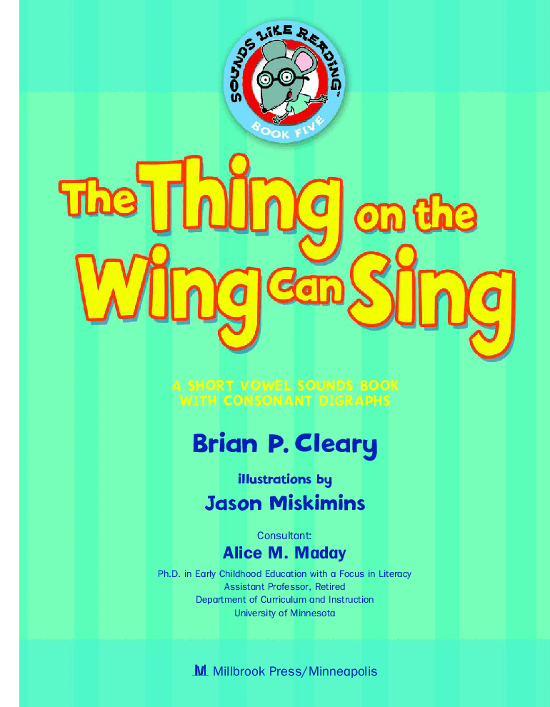 高清彩绘英文原版绘本The Thing on the Wing Can Sing.pdf,第3页预览