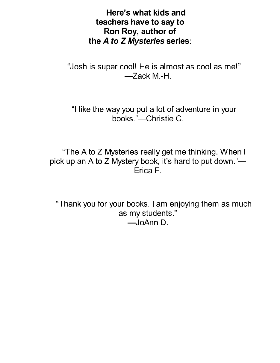 英语启蒙绘本A to Z Mysteries_ The Panda Puzzle.pdf,第3页预览