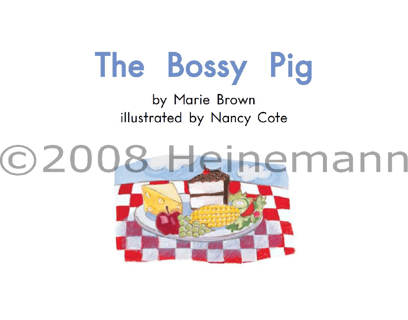 英国海尼曼G1级英语启蒙绘本94 The Bossy Pig.pdf，第3页预览