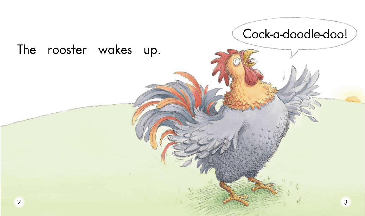英国海尼曼G1级英语启蒙绘本01 Waking Up.pdf,第4页预览