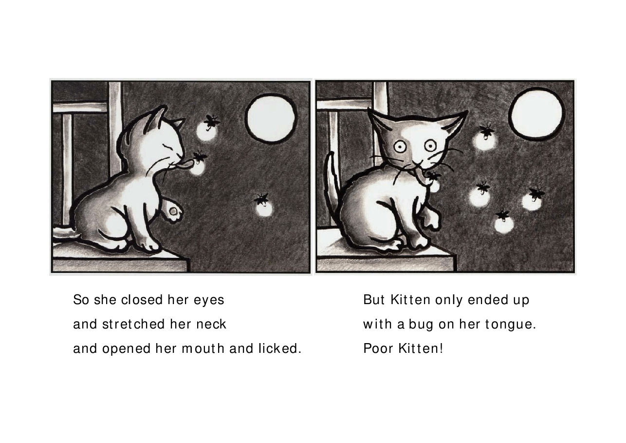 高清彩绘英文原版绘本Kitten's First Full Moon.pdf,第4页预览