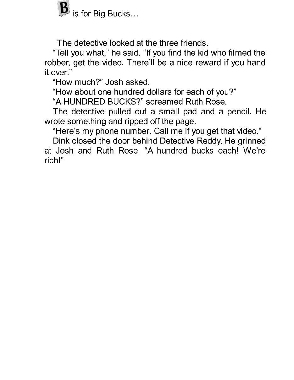 英语启蒙绘本A to Z Mysteries_ The Bald Bandite.pdf，第3页预览