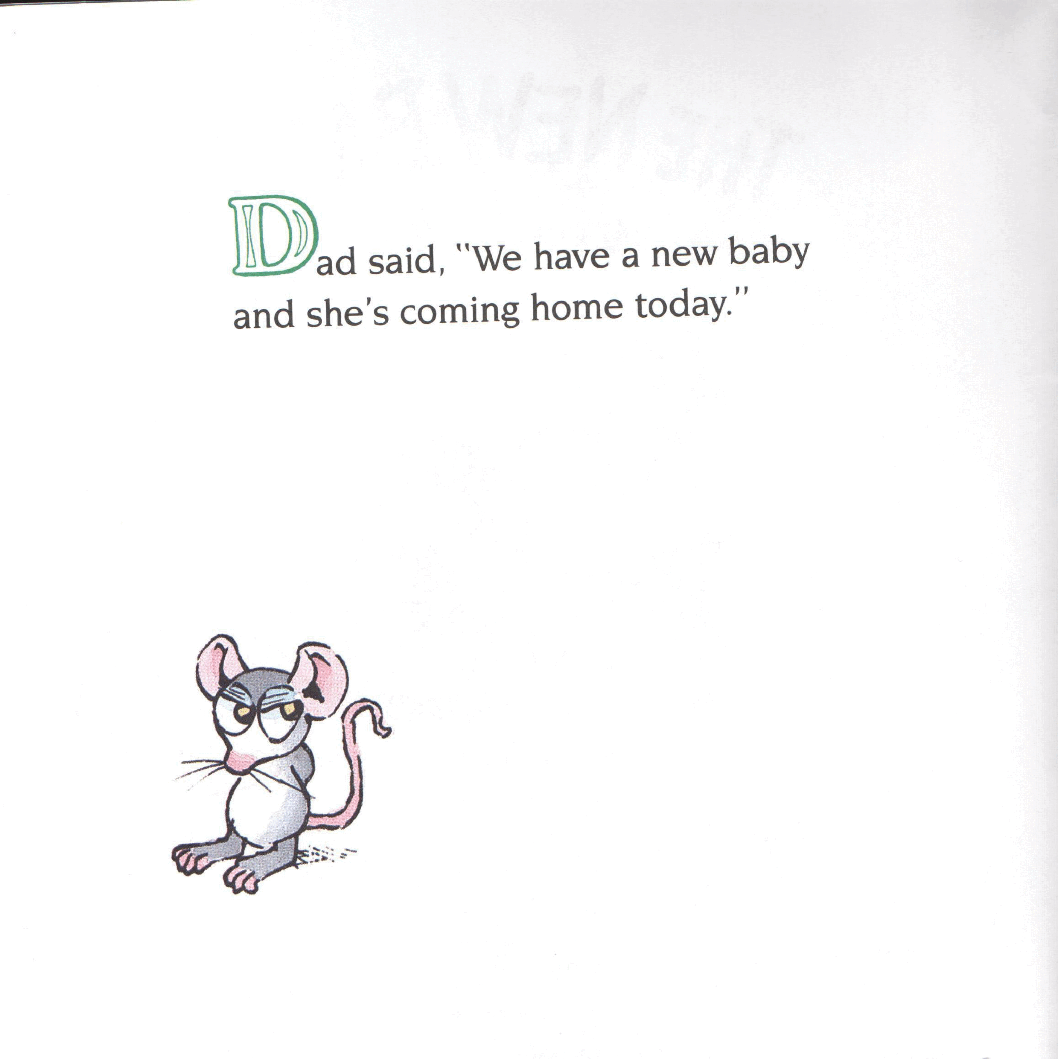英语绘本小毛人The New Baby.pdf,第2页预览