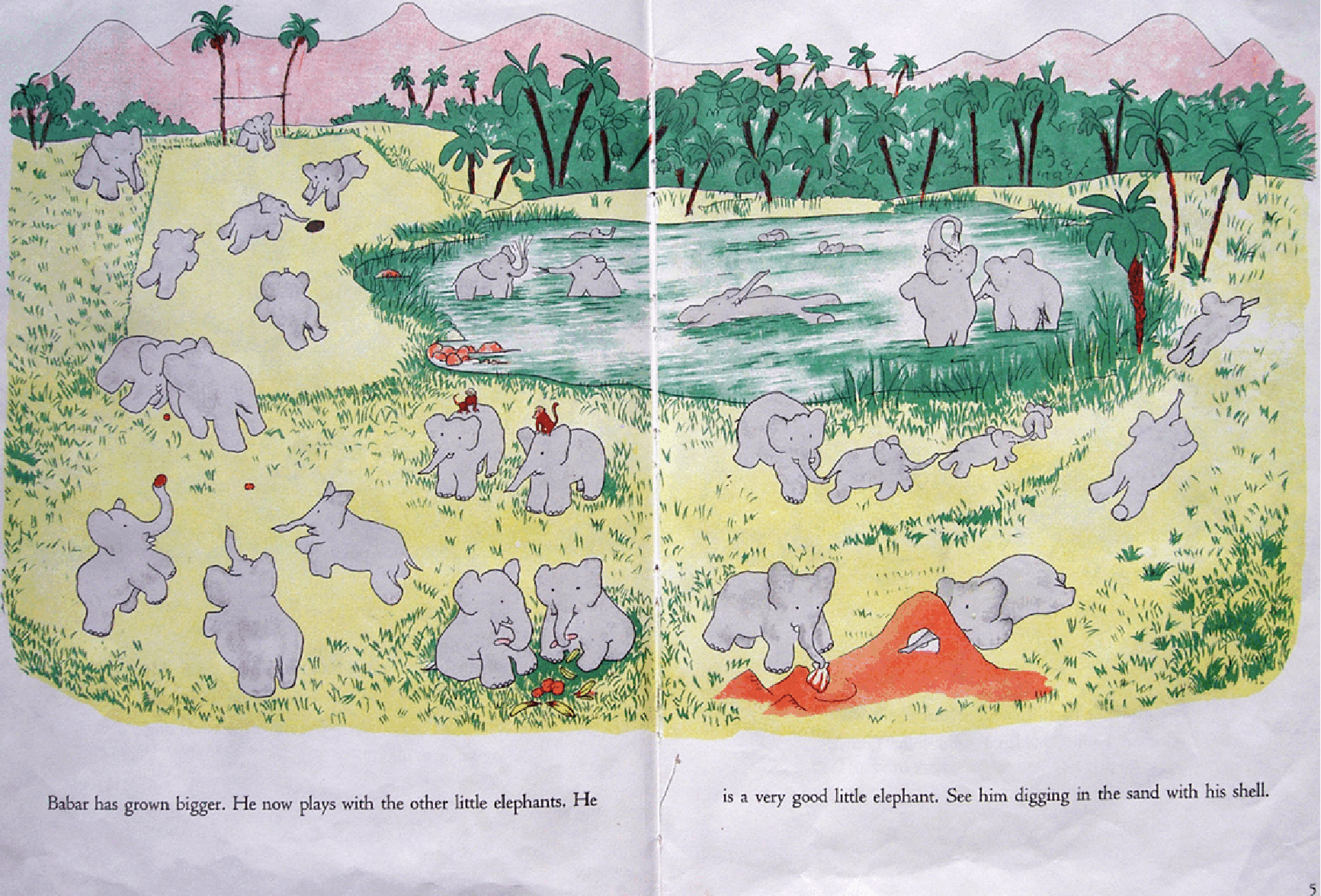 高清彩绘英文原版绘本The Story of Babar.pdf,第3页预览
