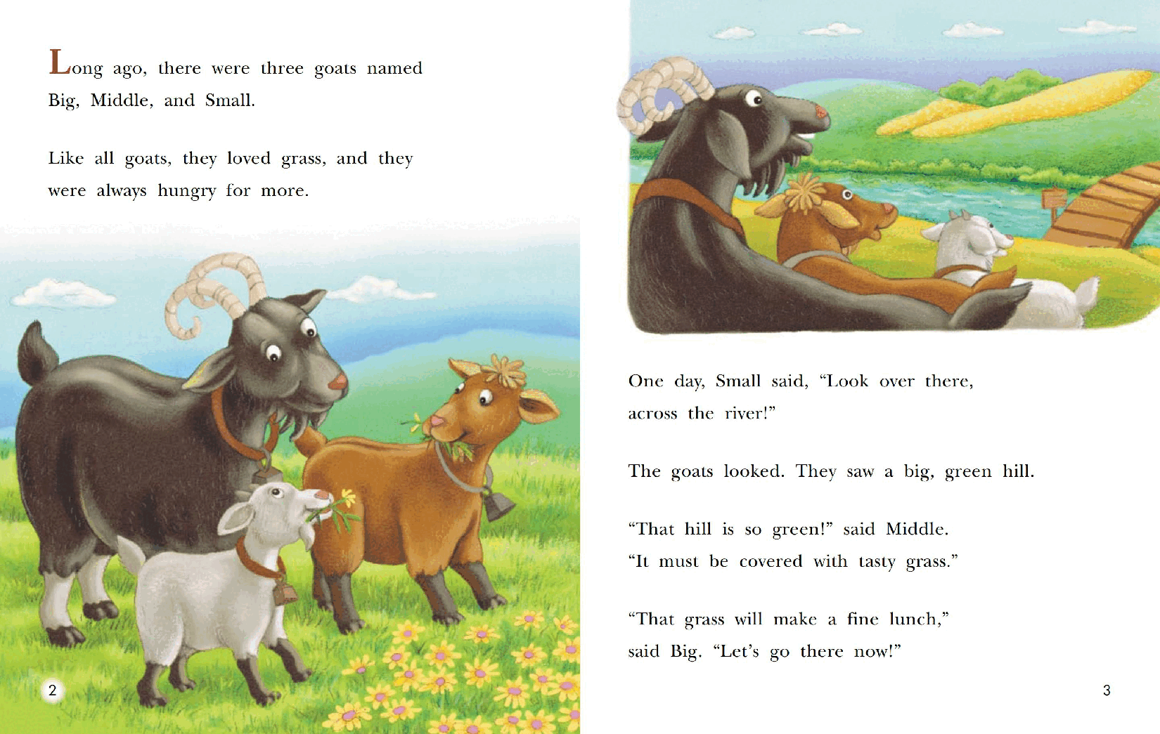 英国海尼曼G1级英语启蒙绘本107 The Three Billy Goats.pdf,第4页预览