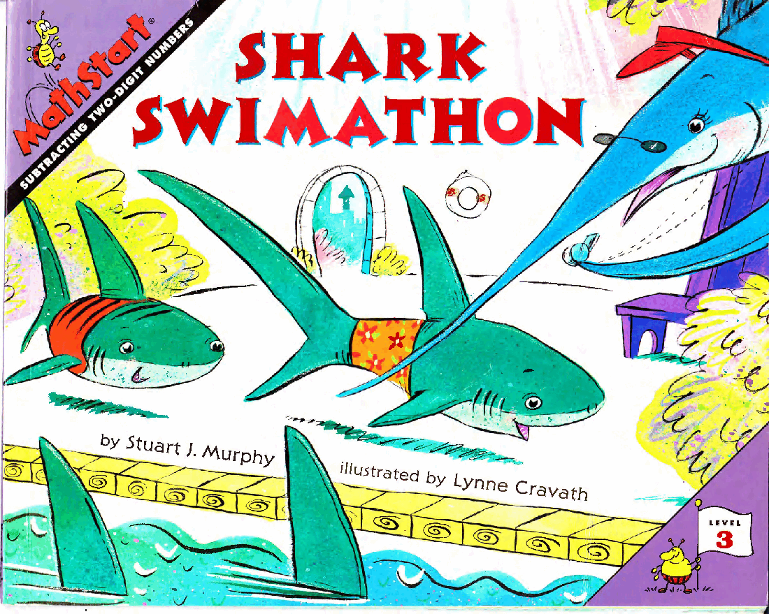 MathStart 低幼数学启蒙英文教材L3 18 Shark swimathon.pdf,第1页预览