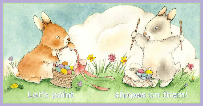 (0-3岁)国外早教机构推荐彩绘英文童书Easter Shapes.pdf,第3页预览