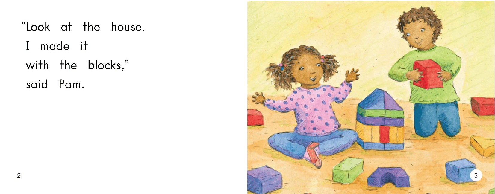 英国海尼曼GK级英语启蒙绘本063PlayingWithBlocks.pdf,第4页预览