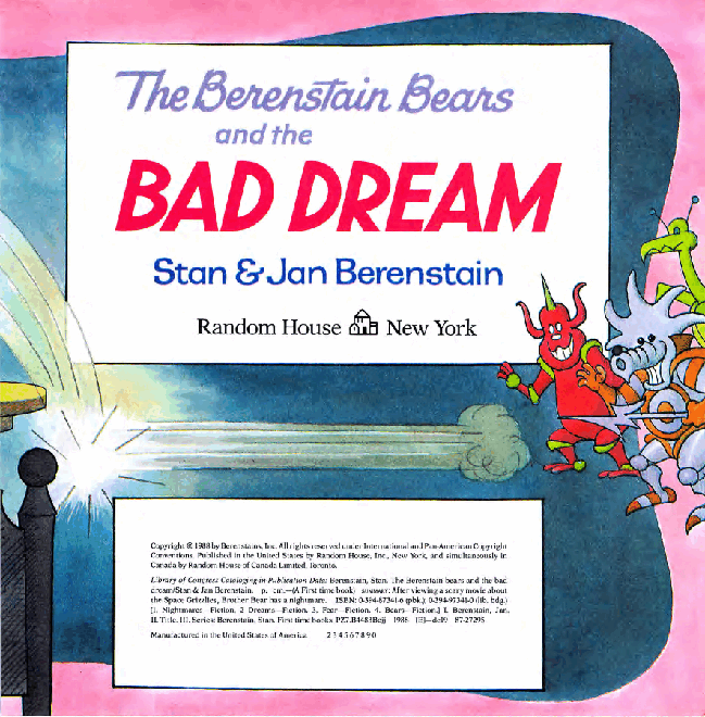 72本贝贝熊早教英文绘本之Berenstain_Bears_and_the_Bad_Dream.pdf,第4页预览